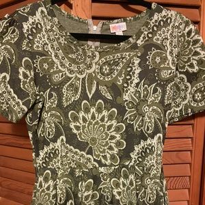 EUC jacquard lularoe dress with pockets
